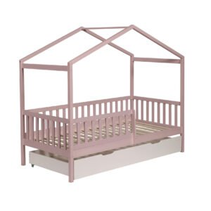 Solid Pine Storage Arch Bed Pink