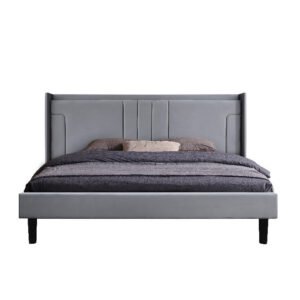 Lara Velvet Double/King Bed Grey