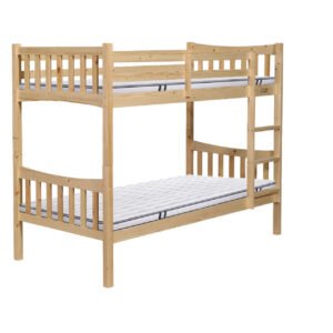 Solid Pine Twin Bunk Bed Oak