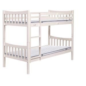 Solid Pine Twin Bunk Bed White