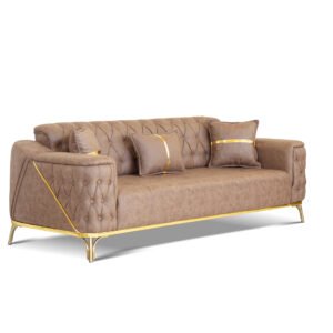 Jasmine Sofa Suede Brown